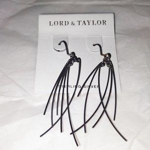 1 Pair of "Dangly" 2 inch Long Earrings in Sterling Silver from Lord & Taylor